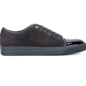 Suede & Patent Leather Sneaker